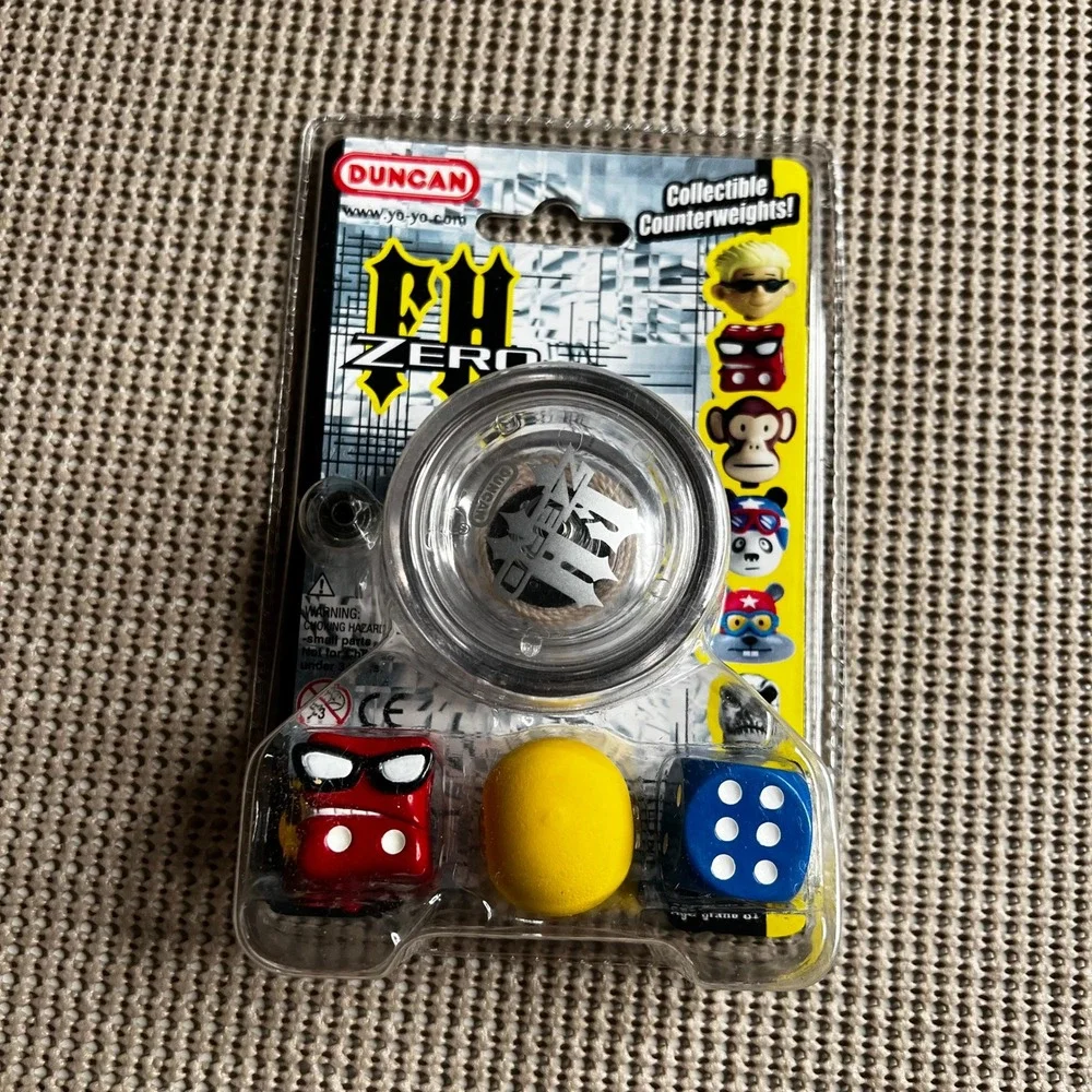 Duncan FH Zero Yo-Yo Clear with Collectible Counterweights Freehand 2007 New